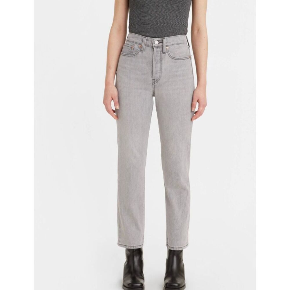 Levi’s wedgie straight grey wash jeans size 27x28